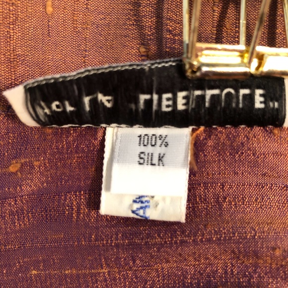 Louis Simon Textured Silk jacket pockets 1X - Picture 7 of 7